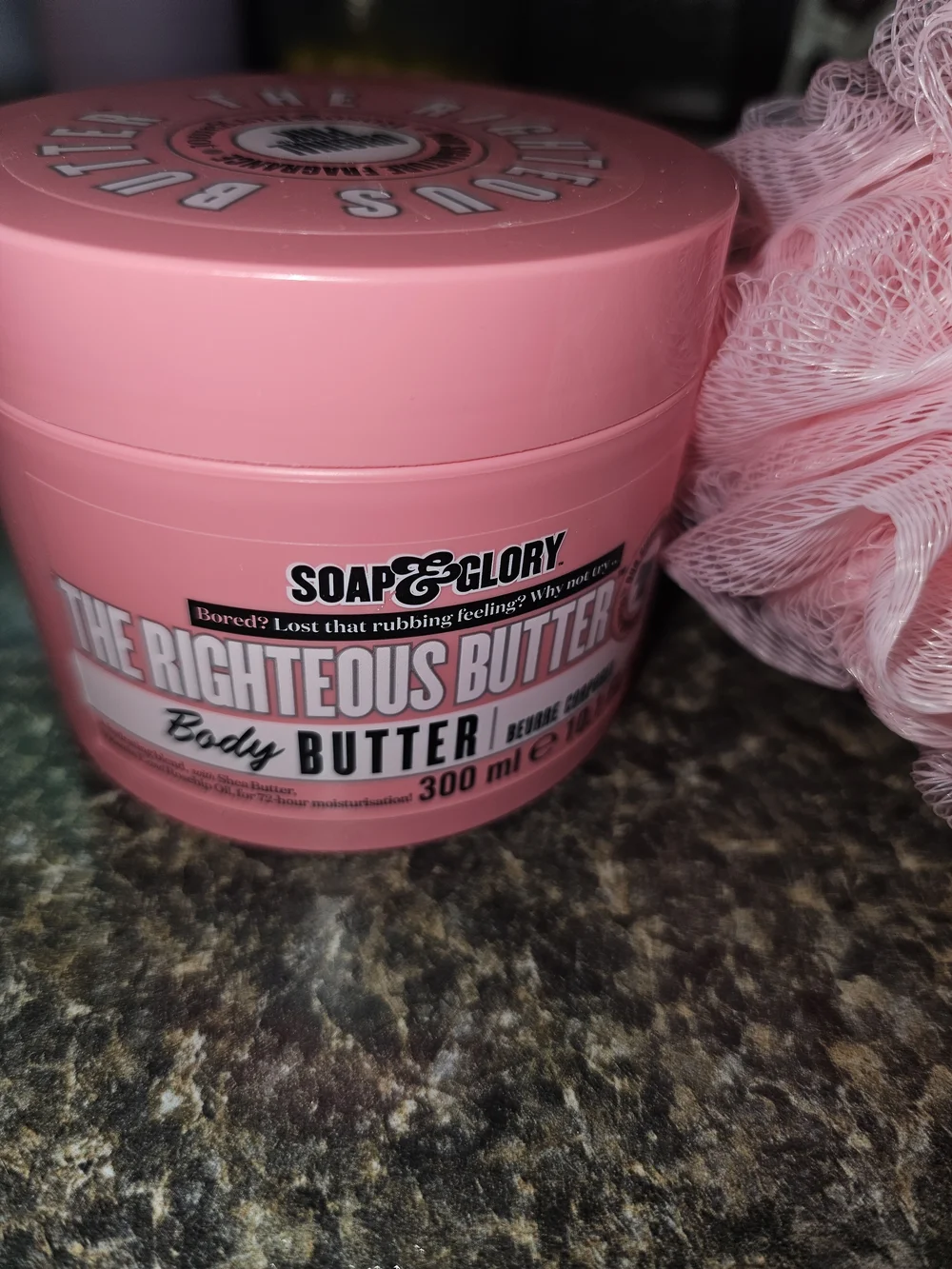 Soap & Glory Clean On Me Body Wash + Body Butter & Pink Loofah Set